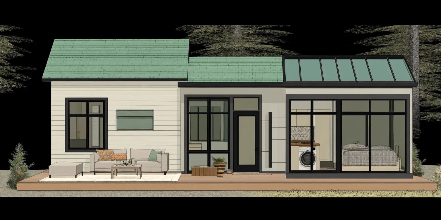 Single-Level Compact Home (≤900 sq ft)