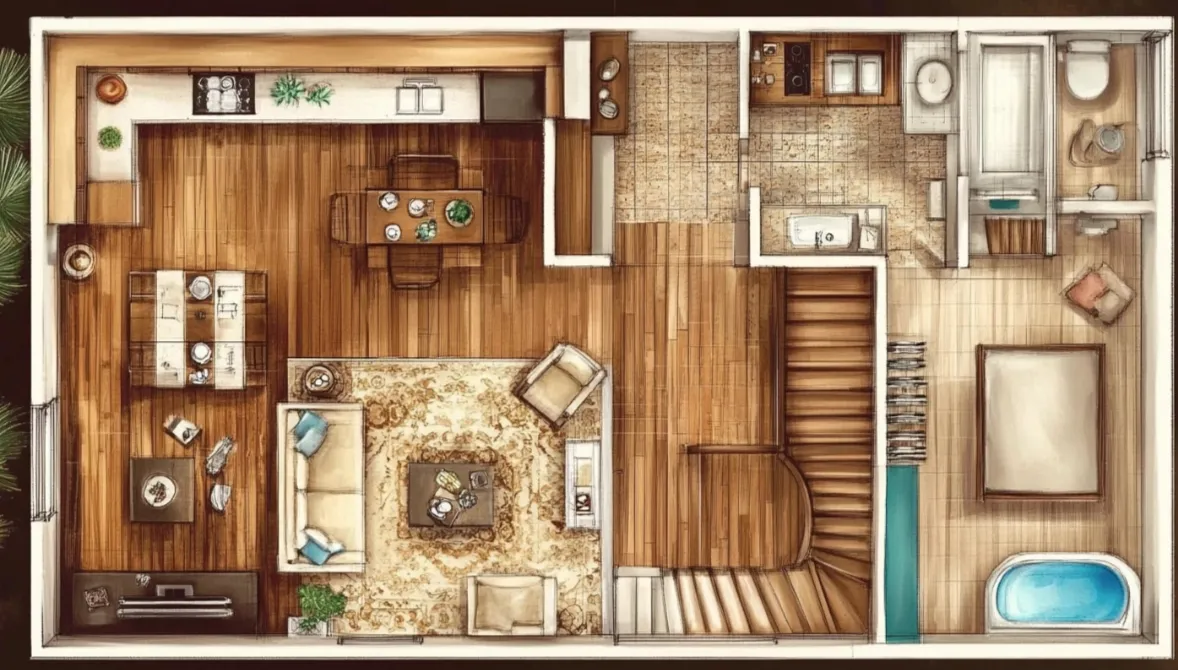 7. Keep the layout centered and cropped.