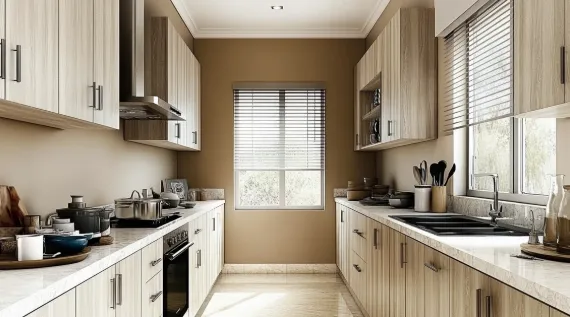 3.&nbsp;Galley Kitchen (Parallel counters)