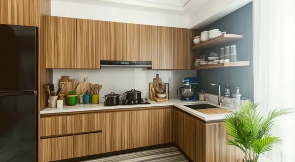 2.&nbsp;L-Shaped Kitchen