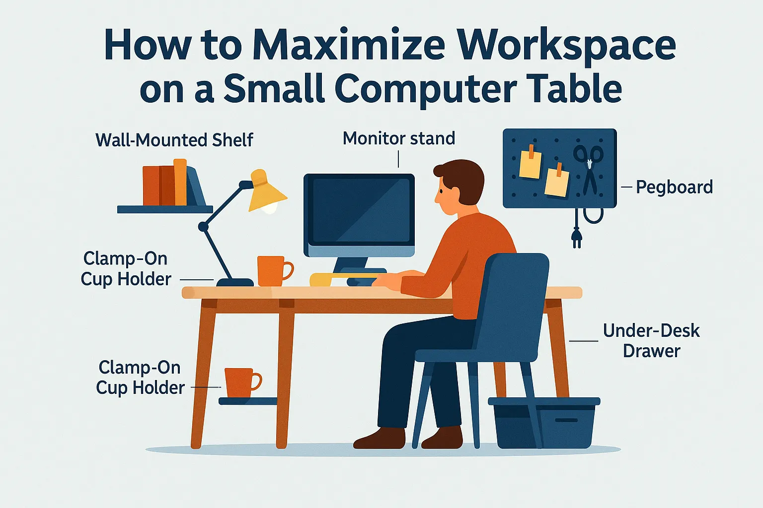 I Work on a Table the Size of a Placemat :  Here’s How I Maximize Every Inch of It