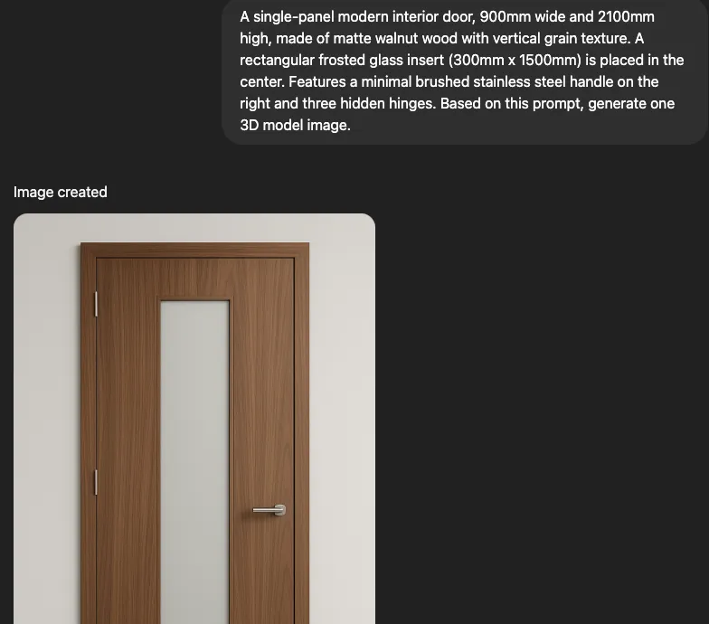 1. Modern Style Interior Door