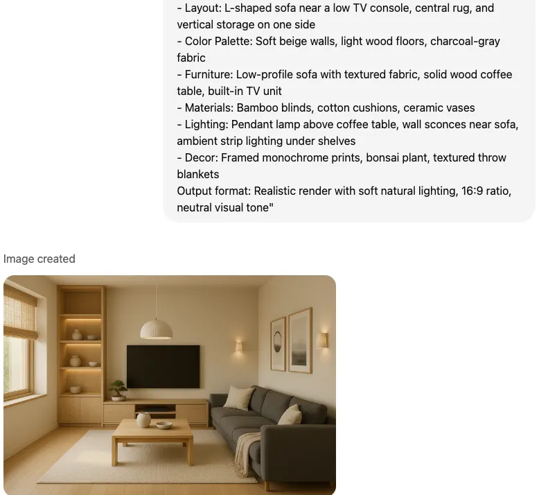 Advanced prompts unlock deeper customization and richer visual storytelling in your AI-generated interiors.