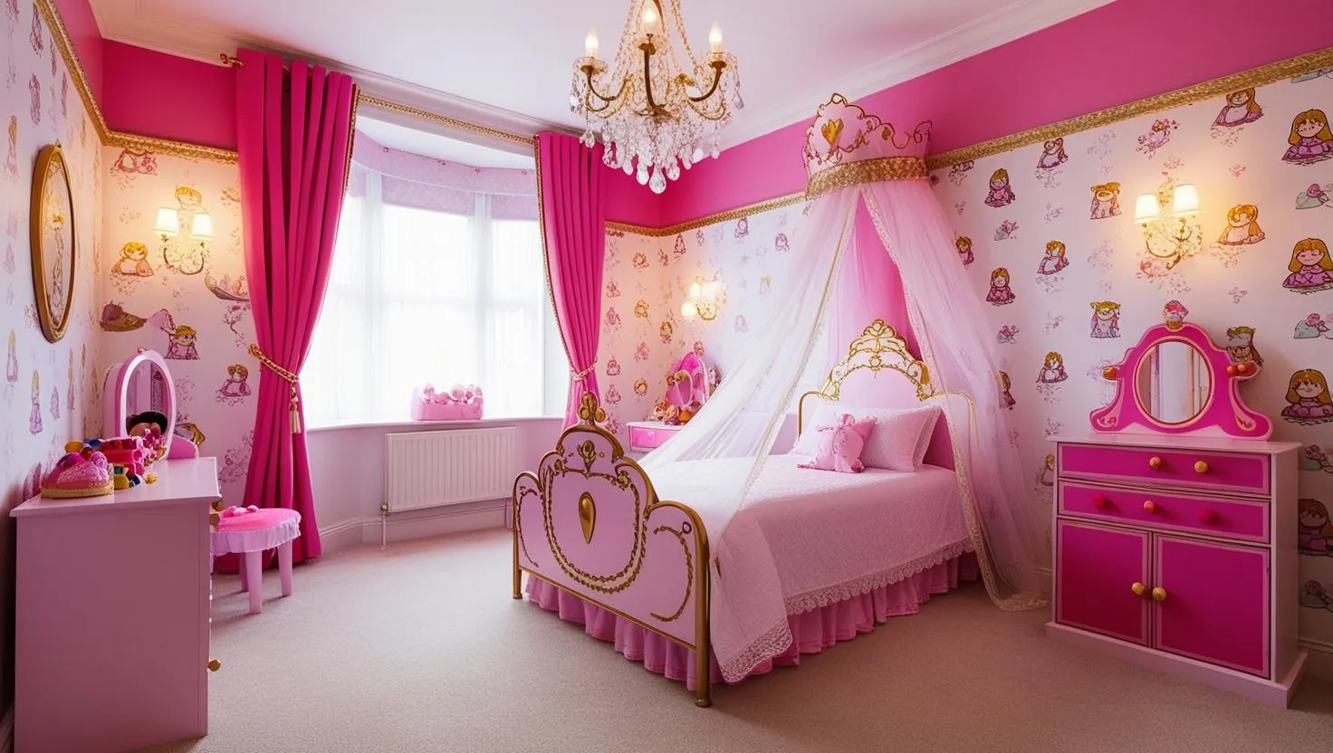 例２：プリンセス風の子供部屋