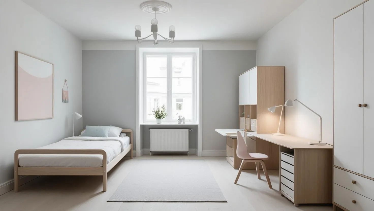 例１：北欧ミニマルスタイルの子供部屋