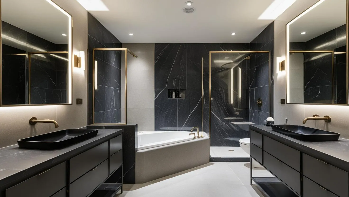 例2：モダンラグジュアリー風トイレ