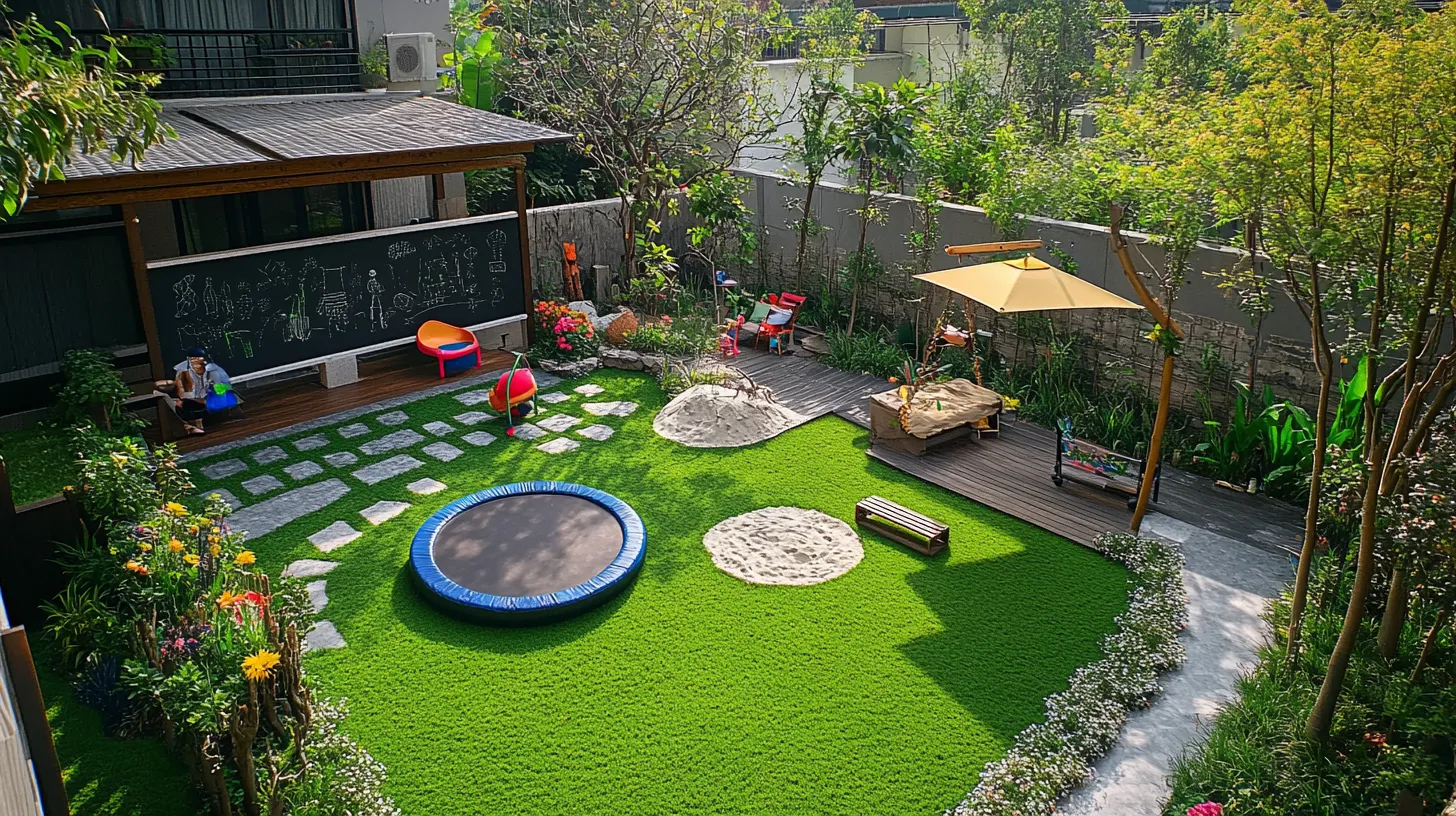 例4：子供と遊べる楽園の庭