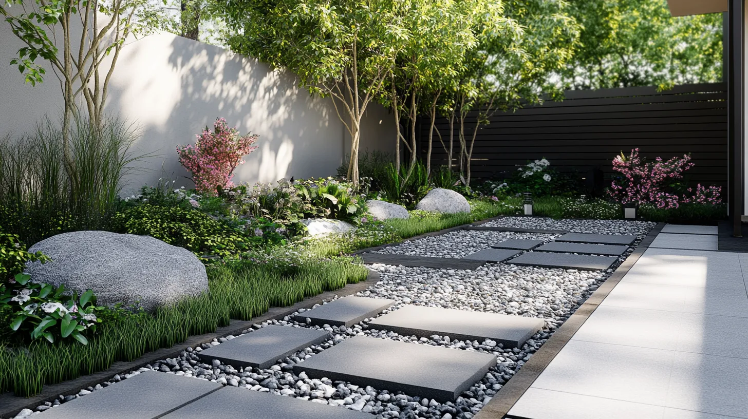 例4：モダンなミニマスタイルの花壇