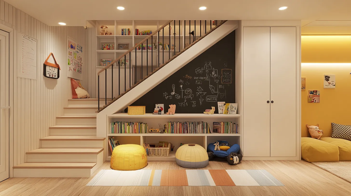 例4：親子でお絵描きできる本棚