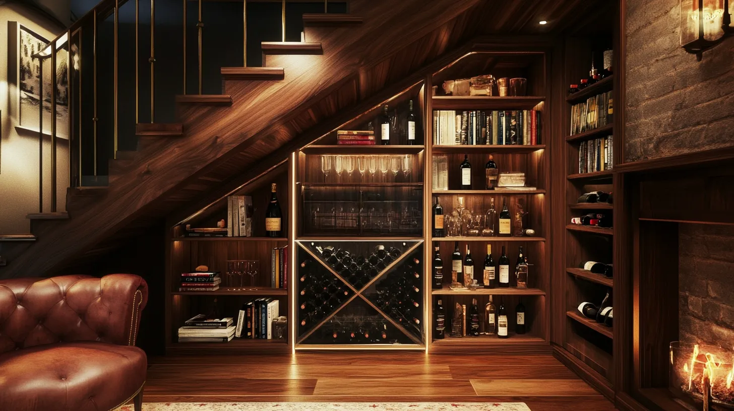 例3：ワインコーナー一体型本棚