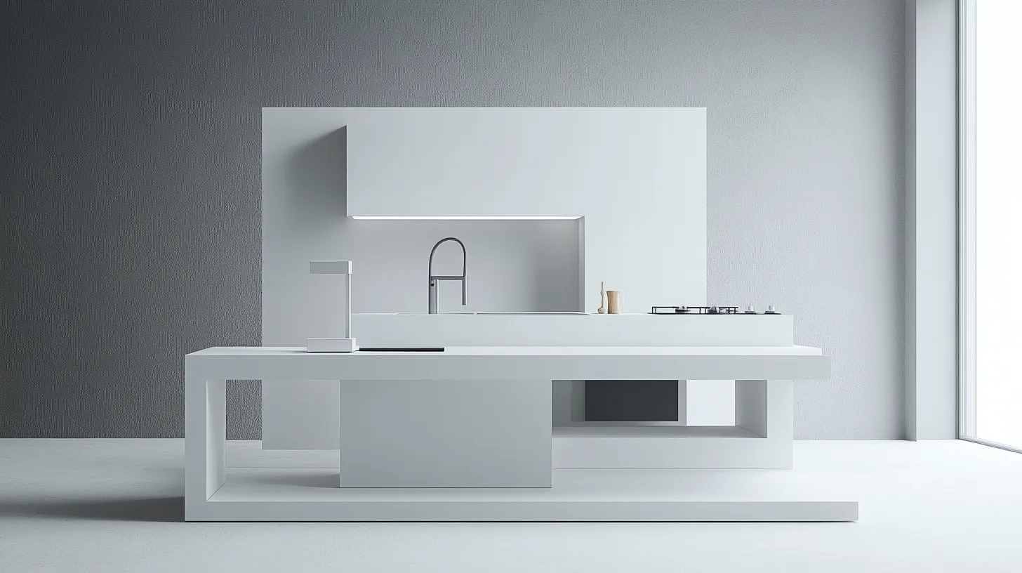 例3：ミニマル・モダン小スペースアイランド