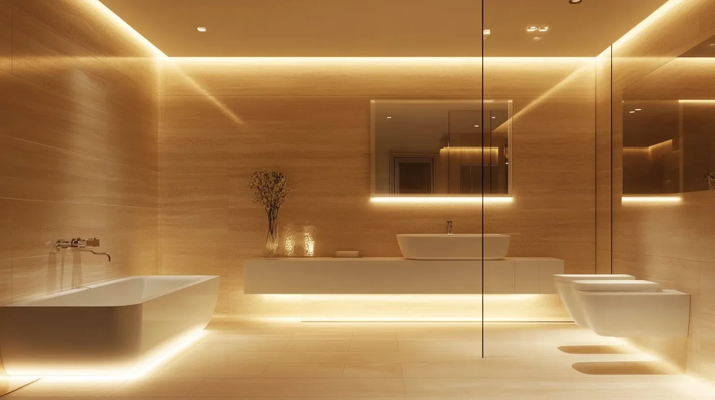5. Recessed LED Strip Lighting