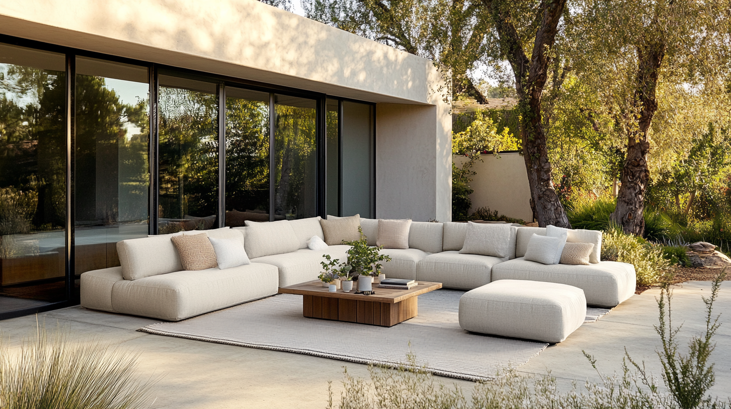 2. Outdoor Rug to Define Zones