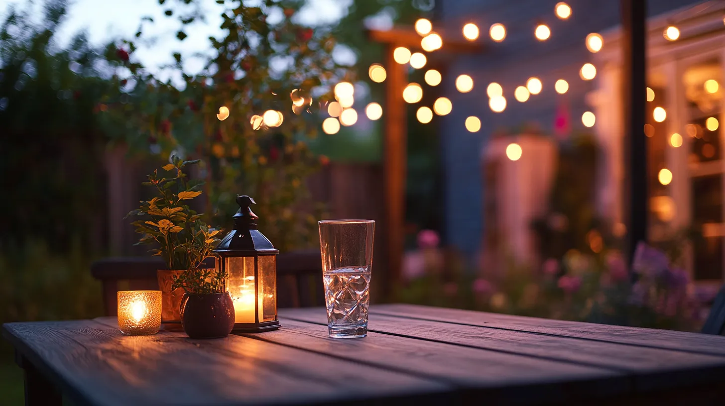 3. String Lights and Solar Lanterns