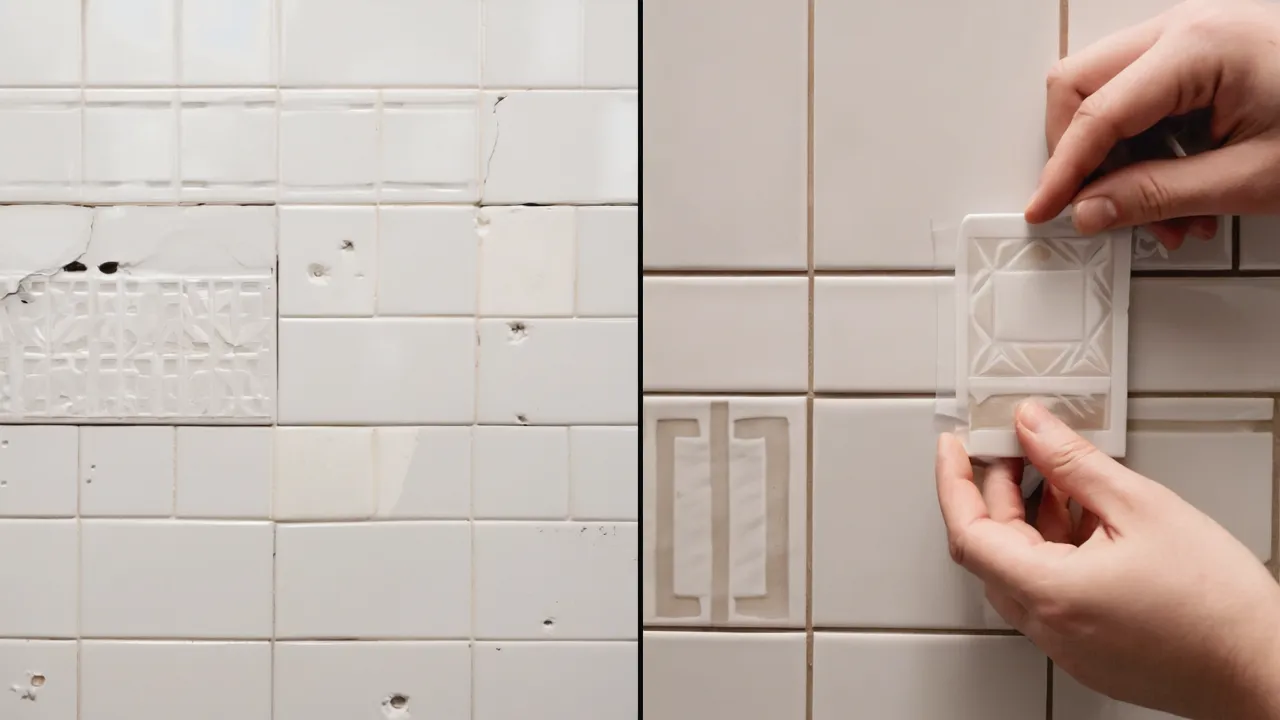 1. Use Waterproof Tile Stickers – Easy, Fast and Cheap