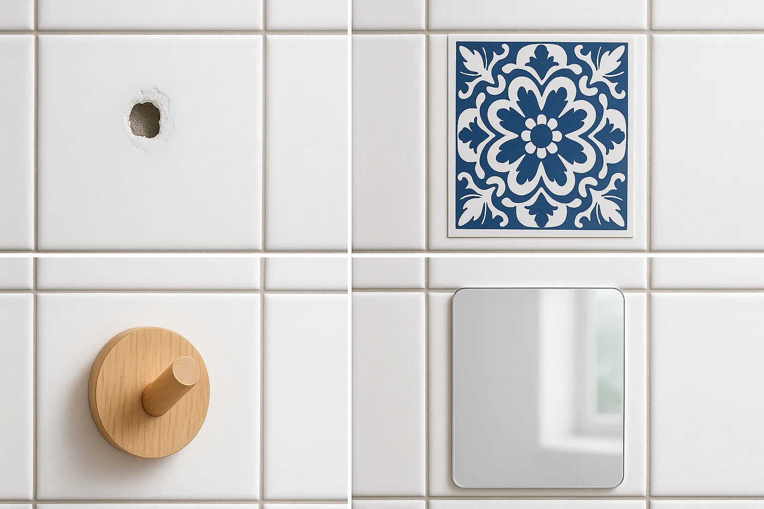 Creative Ideas to Cover Holes in Bathroom Tiles: 5 smart and budget-friendly ways to cover holes in bathroom tiles