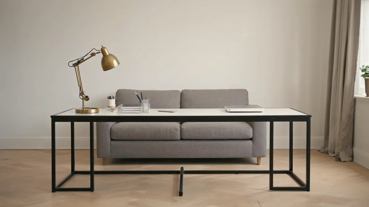 2. Use the Back of Your Sofa as a Divider