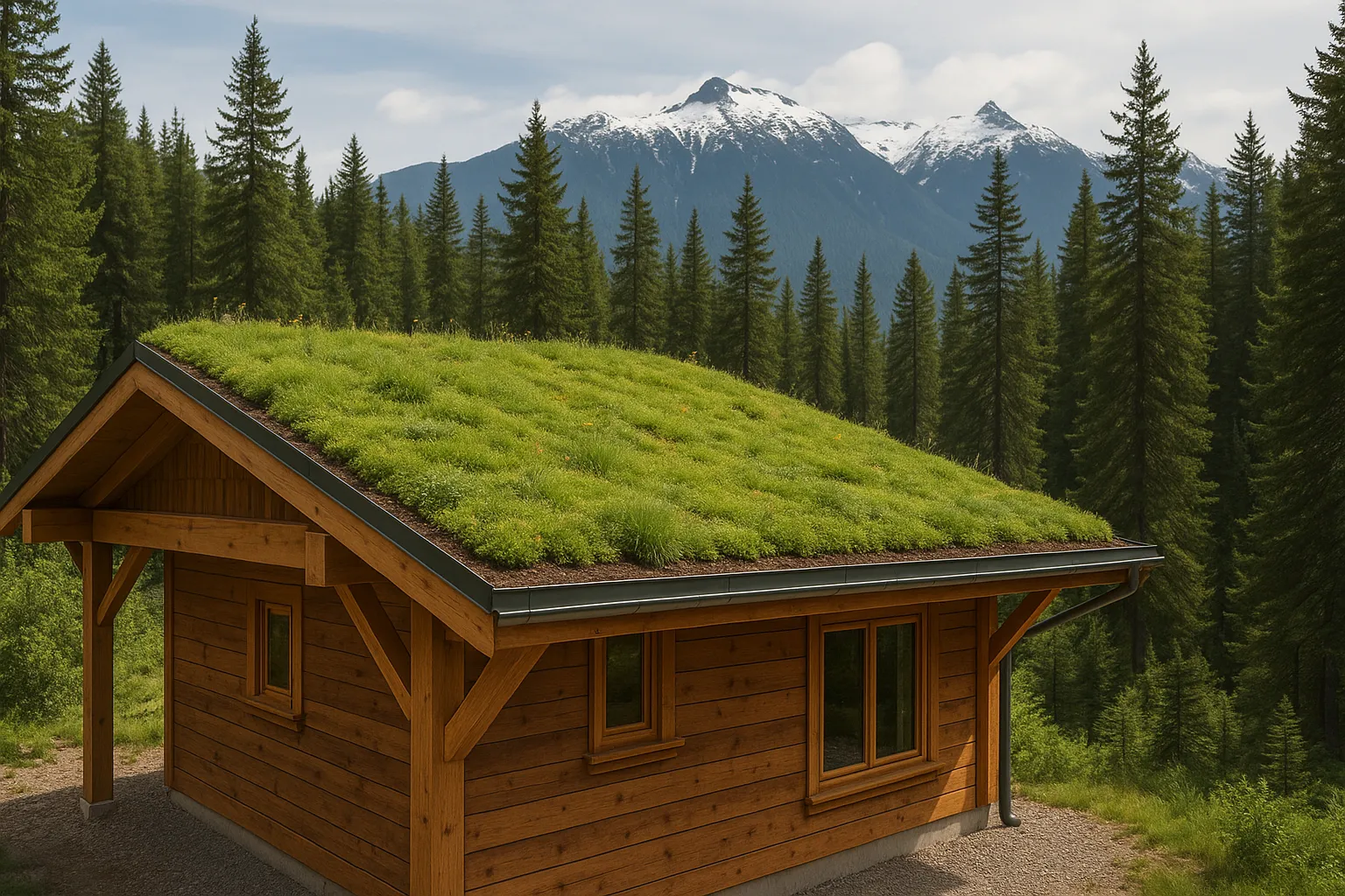 Eco Green Roof for Off-Grid Home (British Columbia, Canada)