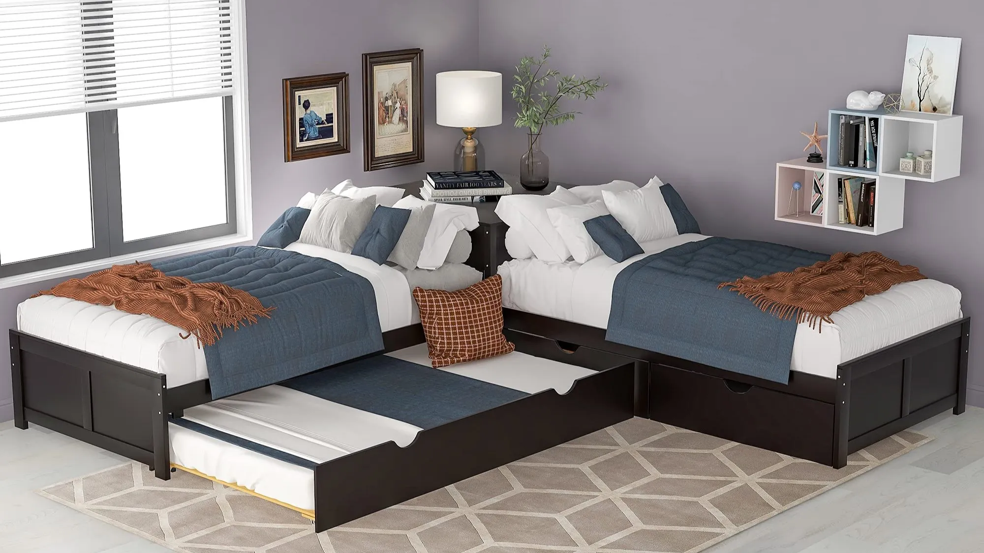 L-Shaped Bed Arrangement