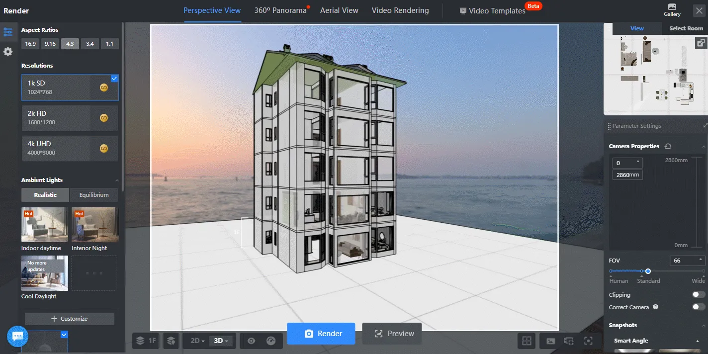 3D作り方で叶える室内デザイン最前線: ソフト選びと渲染で新しい暮らし