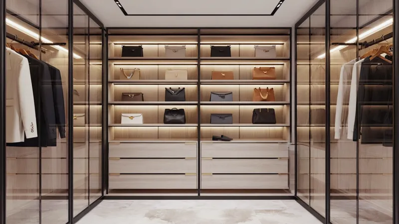 おしゃれなマンション・アパートのクローゼット収納