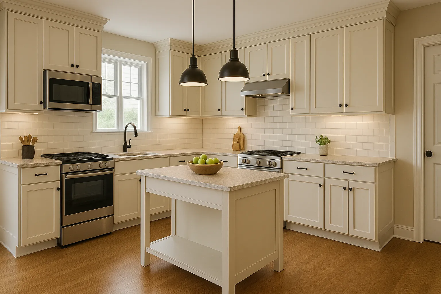 2. L-Shaped with Floating Island