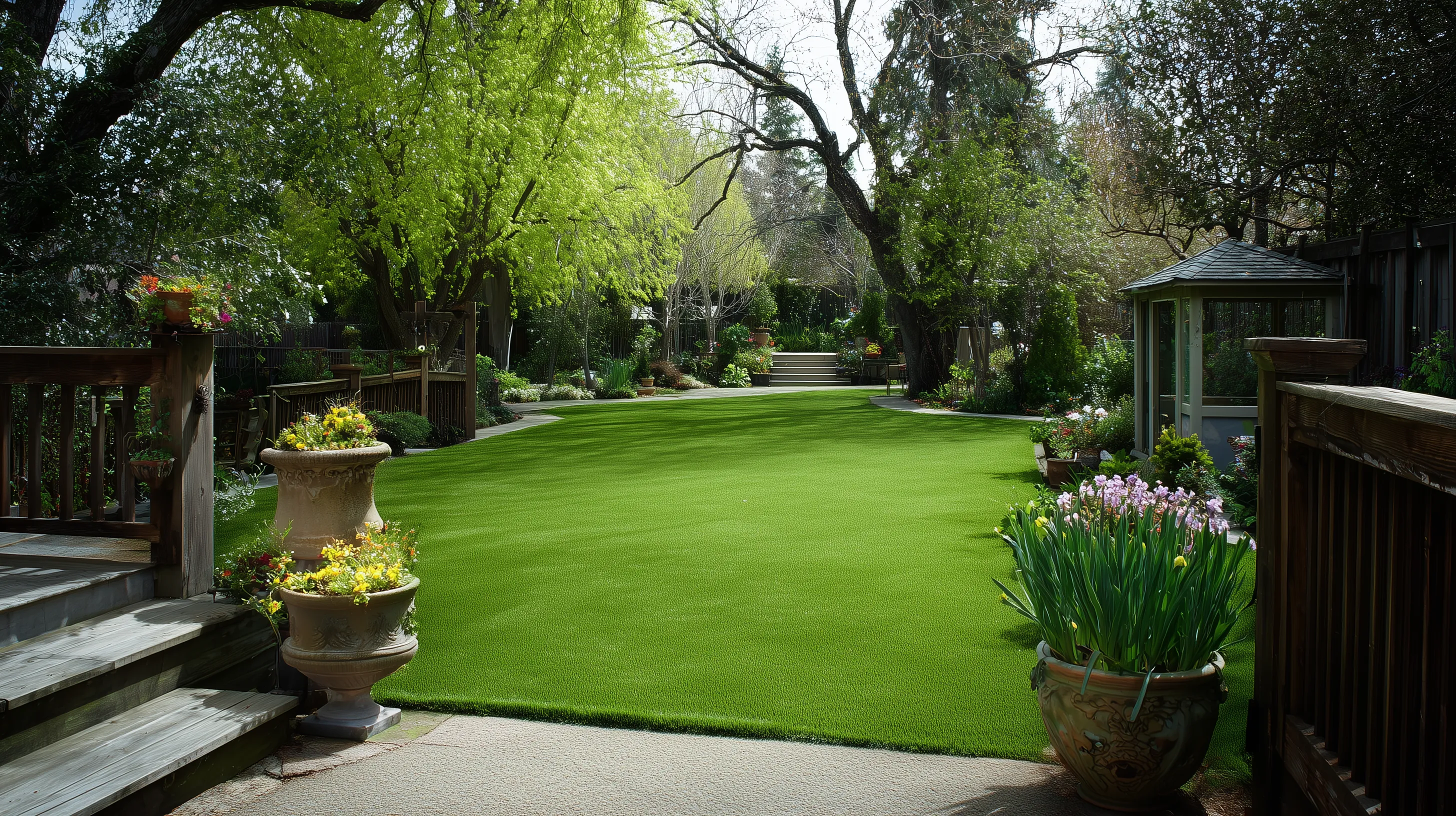 6. Lawn Island Inside the Patio