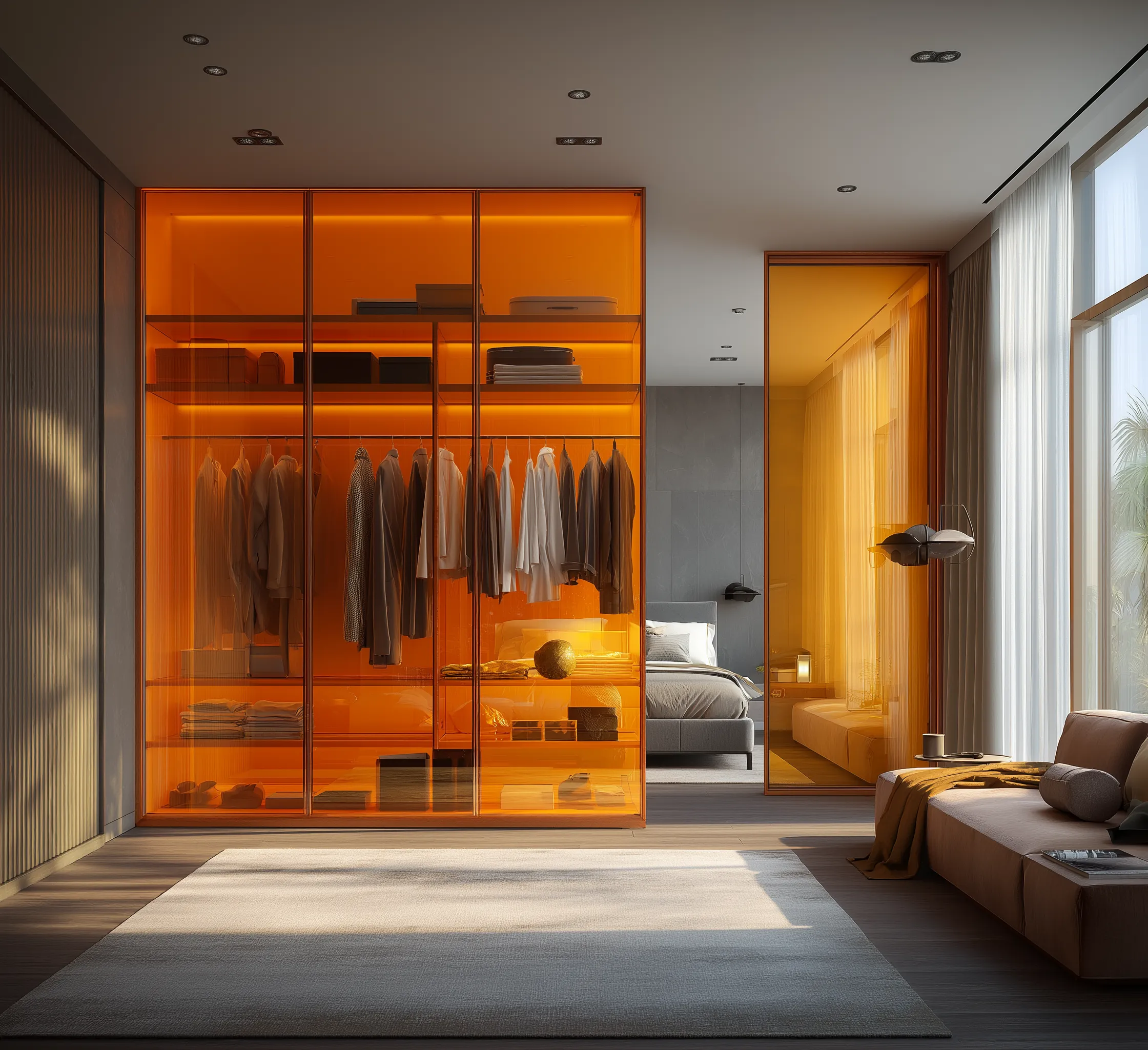6. Built-In Storage Walls or Wardrobes