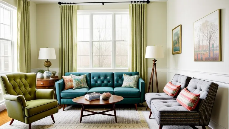 Blending Modern and Vintage Elements with Tufted Sofas