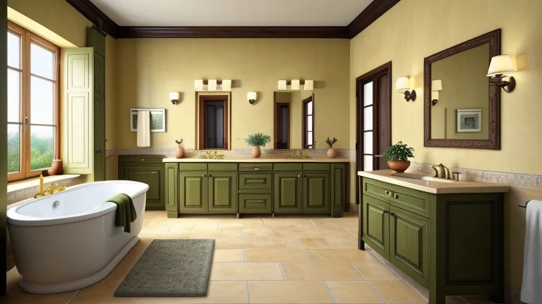 Warm Color Palettes That Define a Tuscan Bathroom
