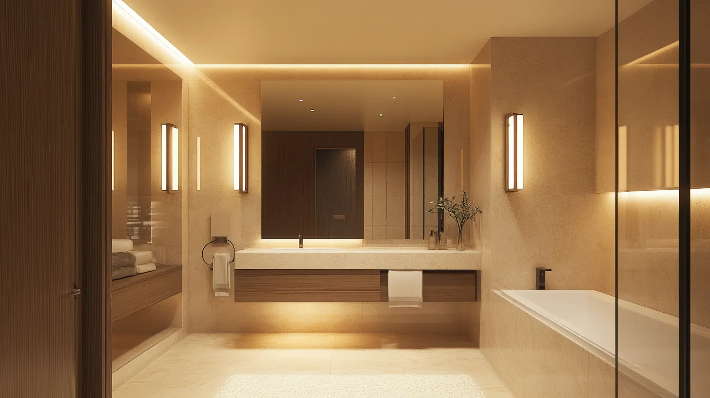 9. LED Recessed Lighting + Sconce