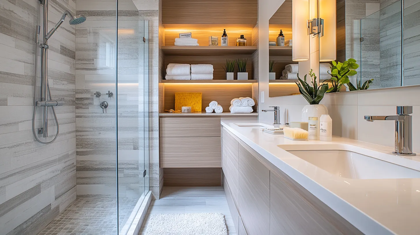 6. Recessed Niches for Storage