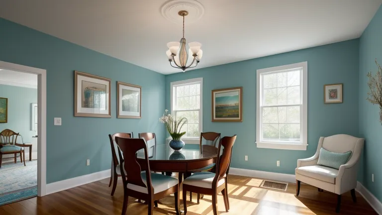 Teal Accent Walls Add Depth and Drama