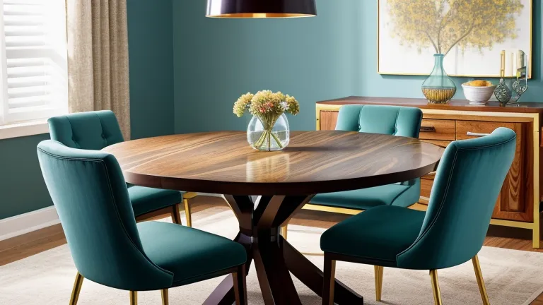 Teal Dining Room Furniture Strikes a Statement
