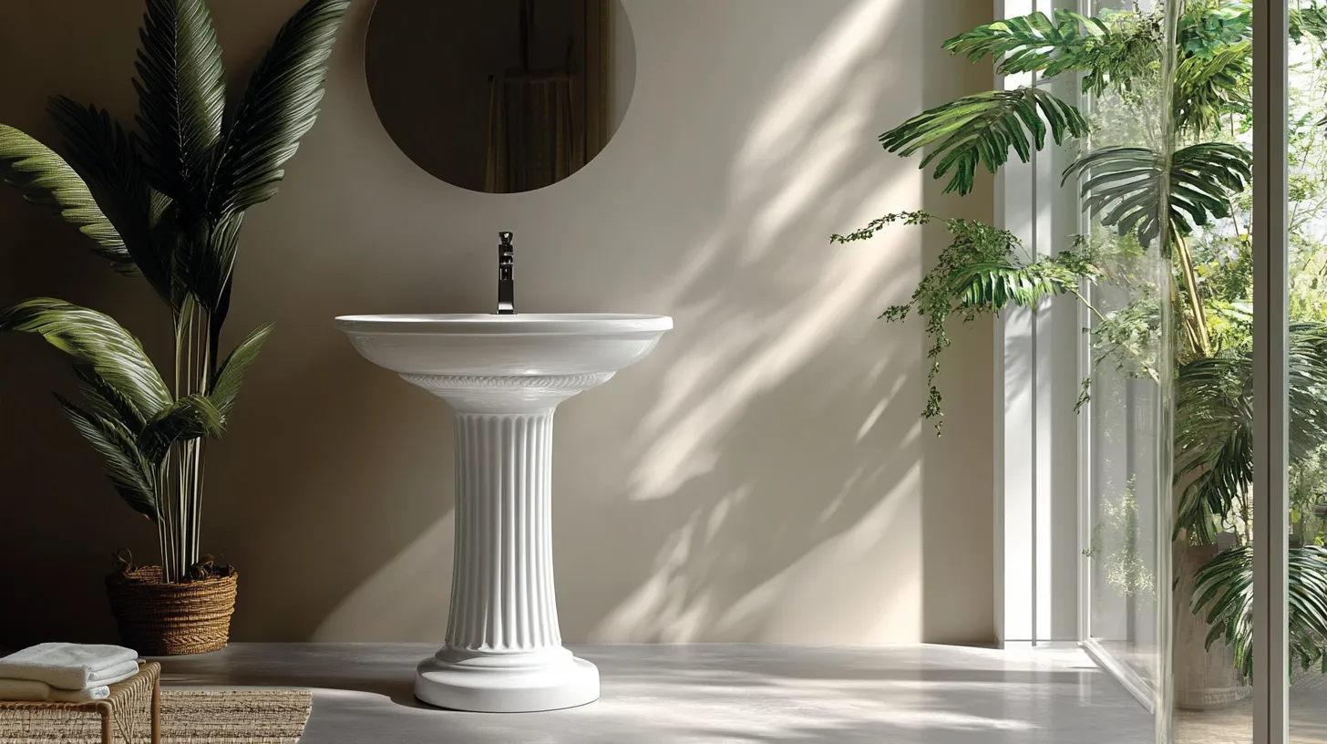 4. Decorative Pedestal with Sculptural Base