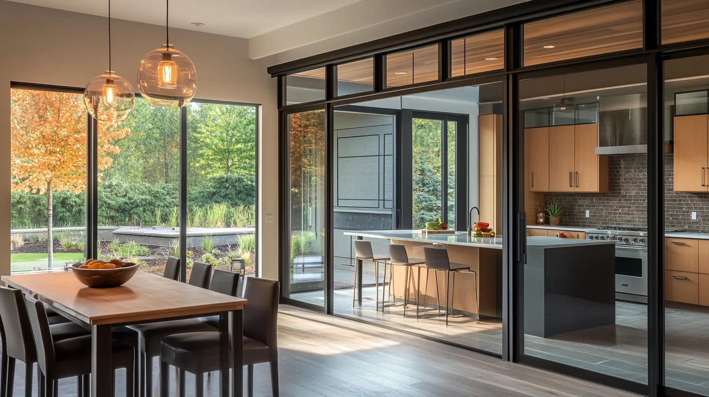 1. Glass Sliding Doors for Light and Separation