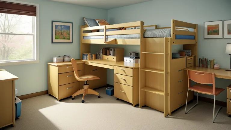 Utilize Lofted Beds for Virginia Tech Dorm Room Space Saving