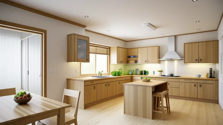 13畳LDKに映える対面キッチン術