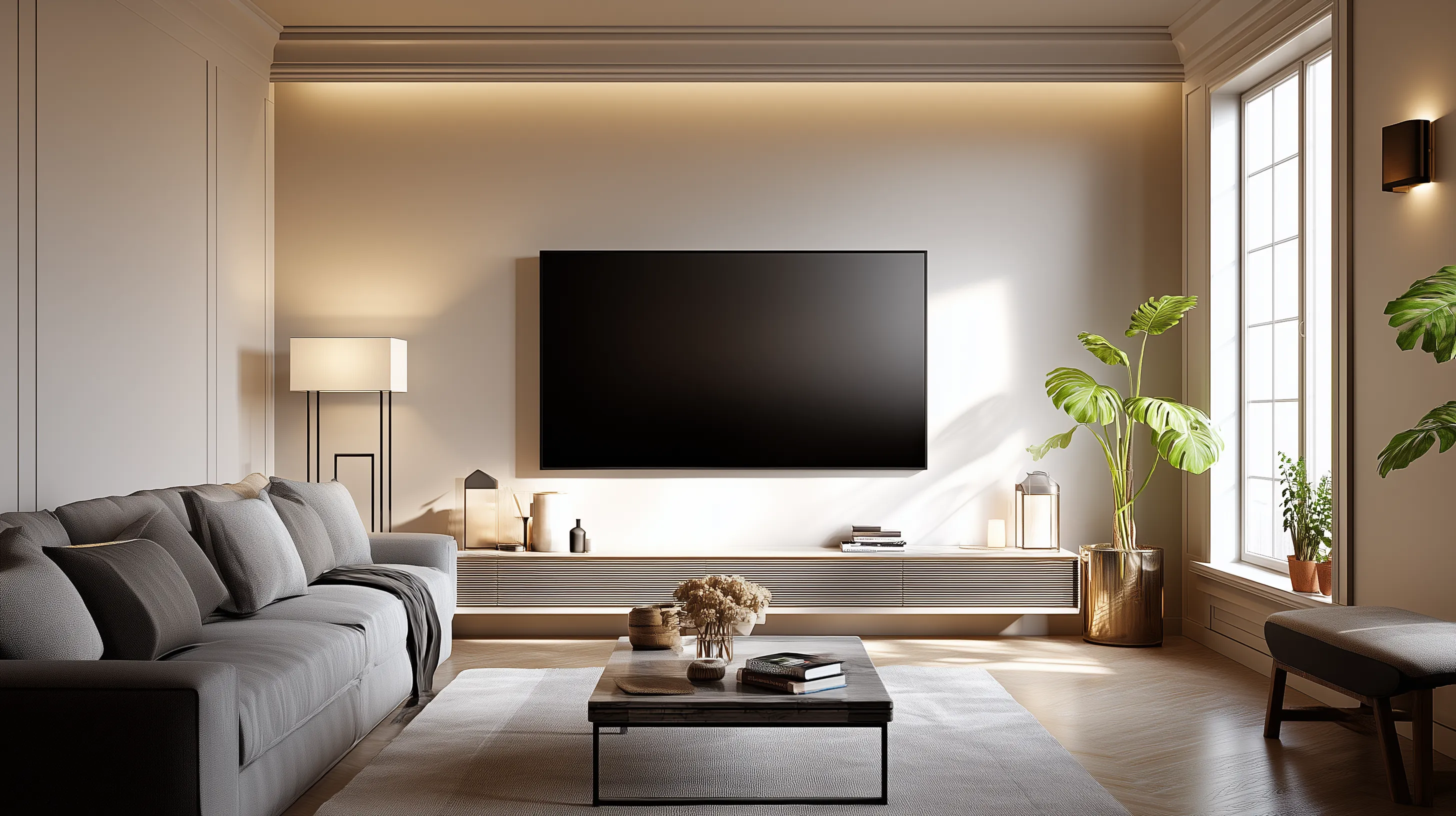 3. Dual-Purpose Living + Work Zone