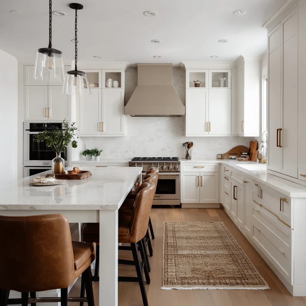 3. L-Shaped Kitchen with Walk-In Pantry