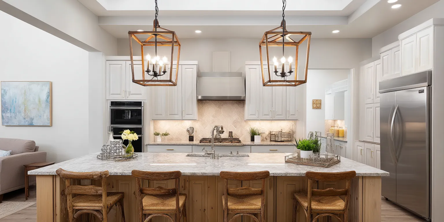 4. Galley Style with Long Center Island