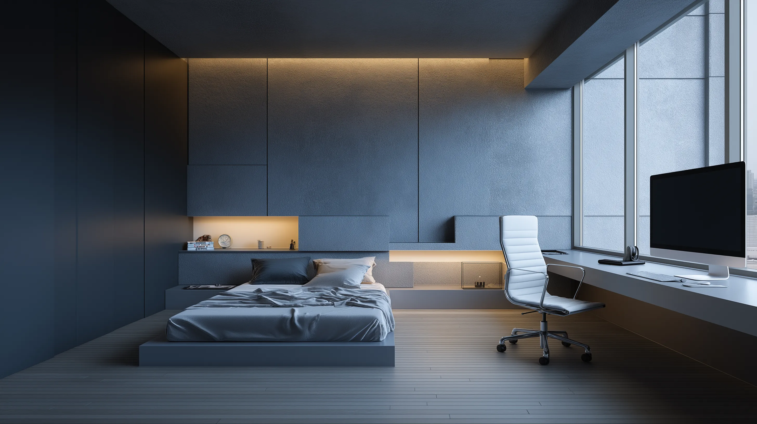 Idea 2: Murphy Bed With Flip Desk (Home Office by Day)