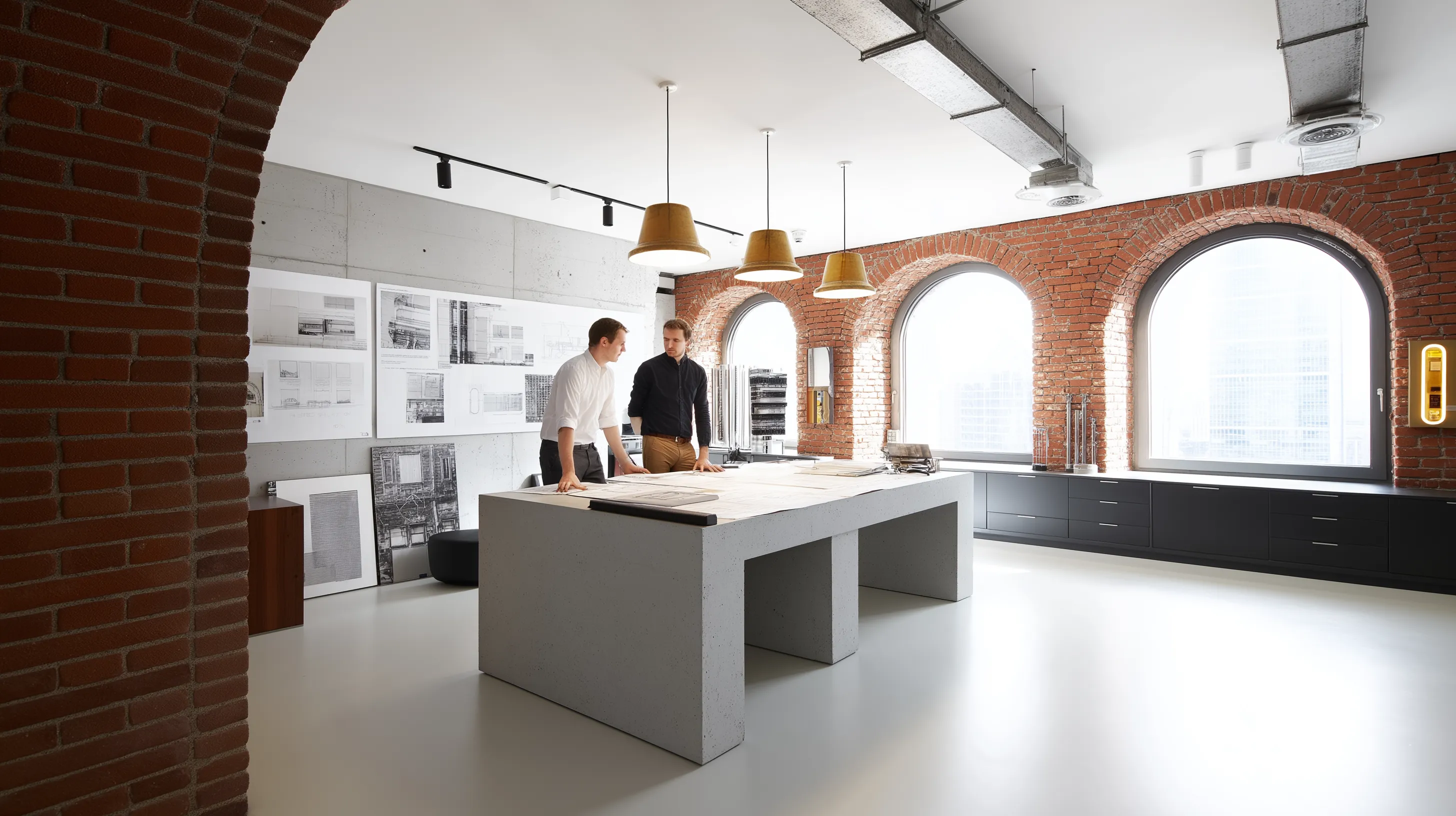 4. Dual Desk Facing Walls (Shared Space)