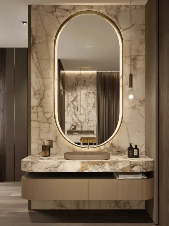 Idea 5: Luxe Powder Room Transformation