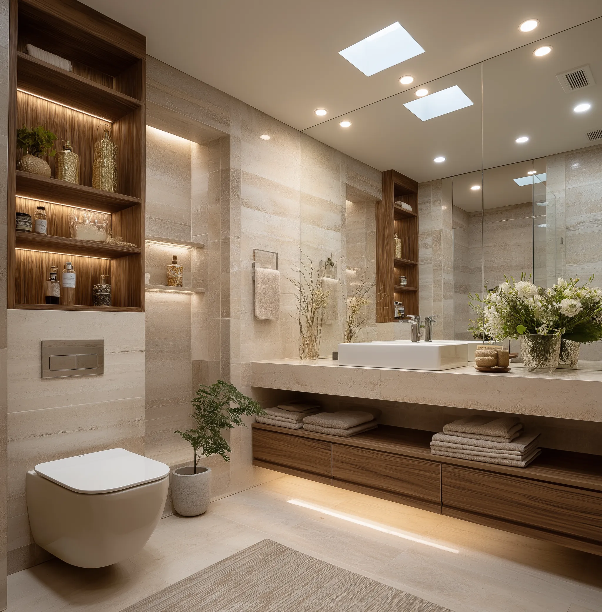 Idea 1: Spa-Inspired Walk-In Shower