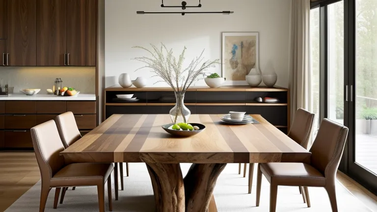 Statement Dining Tables for a Modern Masculine Dining Room