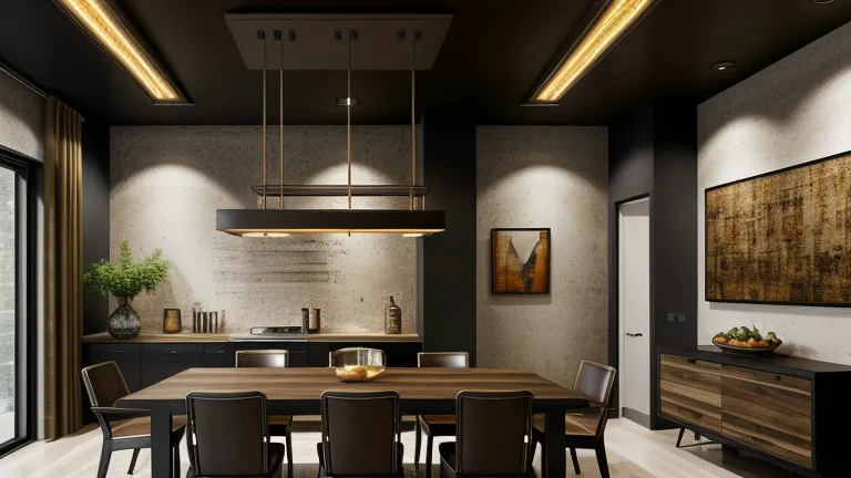 Modern Lighting Ideas for Men’s Dining Rooms