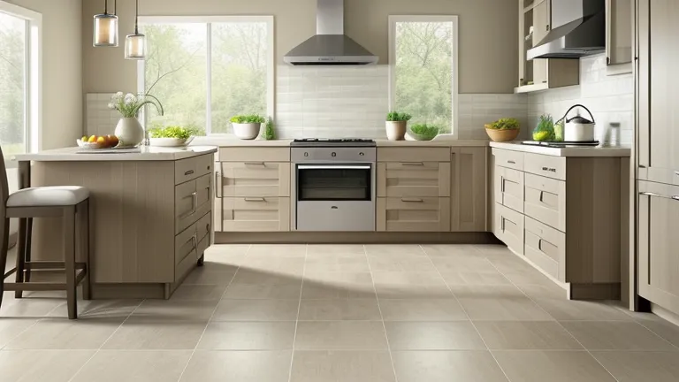 Neutral Tile Pairings for Hickory Kitchens