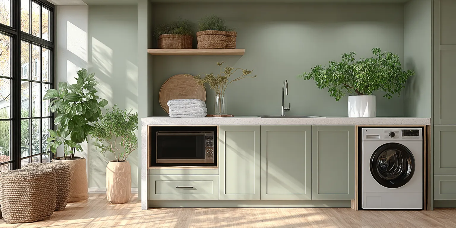 Layout Idea 4: Hidden Laundry Closet Style