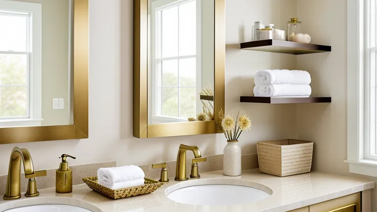 Vintage Charm with Harvest Gold Fixtures